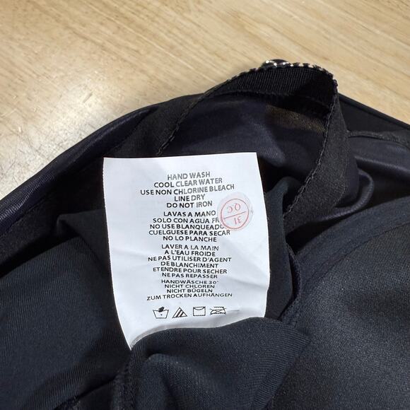 Miraclesuit NWOT Rock Solid Marina Underwire Tankini Top Black Size 10 Draped - Picture 5 of 7